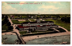 Antique Terra Marine Inn, Huguenot Park, Staten Island, NY Postcard