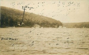 New Jersey Lake Hopatcong 1909 RPPC Photo Postcard 22-1378