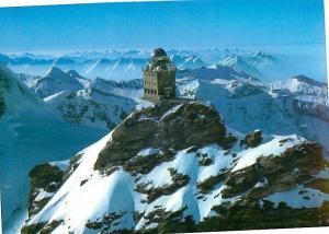 Switzerland Jungfraujoch Meterorlogical Station Auf der Sphinx  Postcard  # 7980