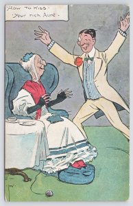 Valentines Series~How To Kiss Your Rich Aunt~Old Lady~Gold Diggin Man~Vintage PC