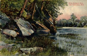 Ohio White Woman's Rock Near Coshocton 1910