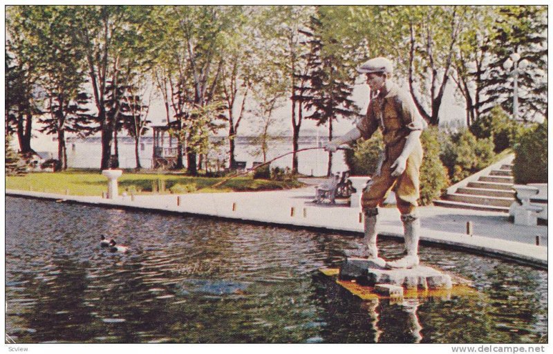 Fountain, Parc St-Felicien, Quebec, Canada, PU-1975
