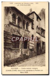 Old Postcard The Epopee of Joan of Arc The Chevauchee Poitiers Old Romanesque...