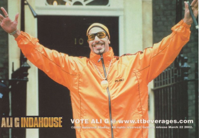 Ali G Indahouse TV Show Vote For Sacha Ben Cohen Postcard