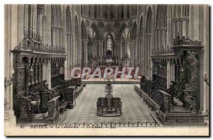 Bayeux - The Cathedral - Choir Old Postcard