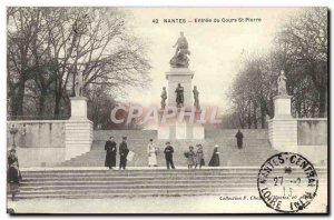 Old Postcard Nantes Entree Course St Pierre