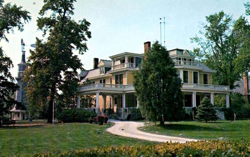 Dwight, Illinois - The Lodge Restaurant - on West South St. - c1970