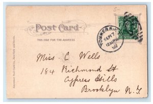 1907 Bird's Eye View Of Yonkers And Palisades Yonkers New York NY Postcard