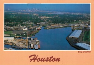 USA Texas Houston Ship Channel Vintage Postcard BS.10