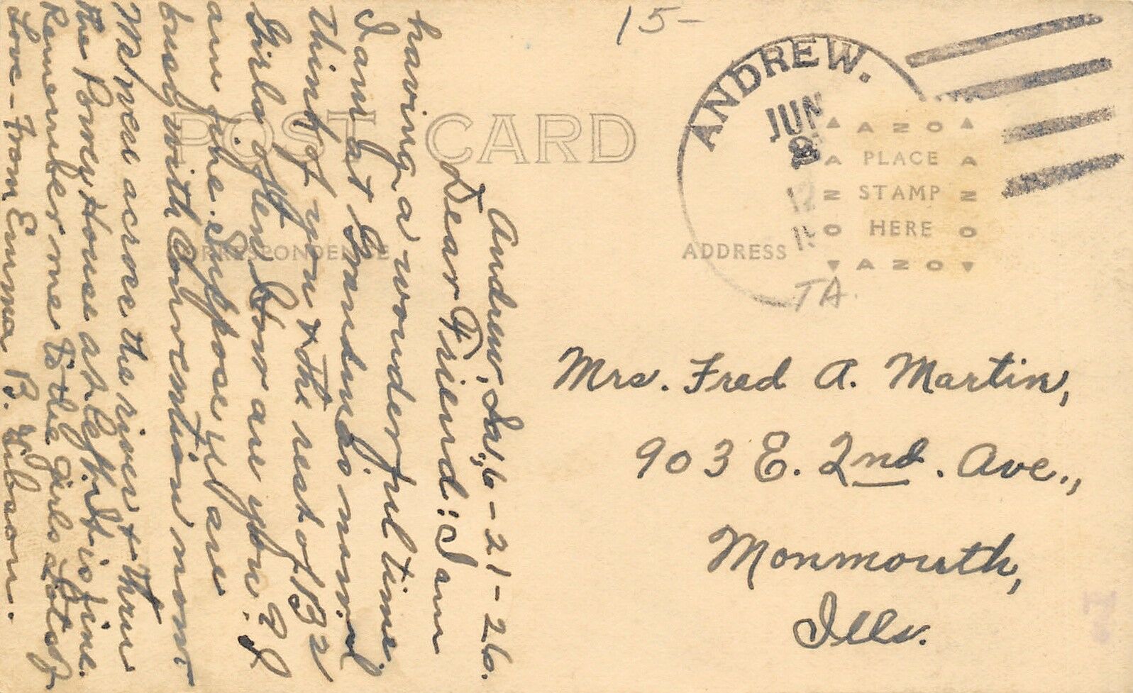 Maquoketa IowaCloseup of Lakehurst Hydroelectric River Dam1926 Hamley RPPC United States