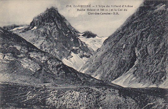 France Dauphine L'Alpe du Villard d'Arene Roche Meane et le Col du ...