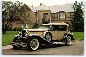 1929 DUESENBERG MODEL J PHAETON AUBURN CORD DUESENBERG MUSEUM POSTCARD P3225