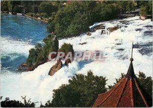 Modern Postcard Blick vom Schloss Laufen Rheinfall auf den Rheinfall The Rhin...