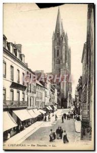 Postcard Coutances Old Street Taucrede