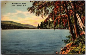 1942 Hearthstone Point Lake George New York NY Posted Postcard