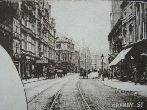 Leicester 5 Image Multi-view GRANBY ST. / HORSEFAIR ST. / HIGH ST c1910 Postcard