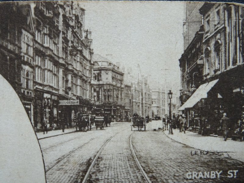 Leicester 5 Image Multi-view GRANBY ST. / HORSEFAIR ST. / HIGH ST c1910 Postcard