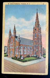 Vintage Postcard 1944 St. John's Cathedral, Paterson, New Jersey (NJ)