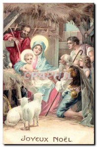 Holidays - Merry Christmas - Christmas - Nativity Scene - Old Postcard