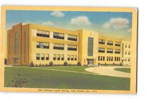 Lake Charles Louisiana LA Postcard 1930-1950 John McNeese Junior College