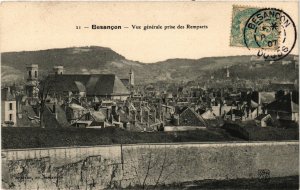 CPA BESANCON - Vue générale prise des Remparts (351632)