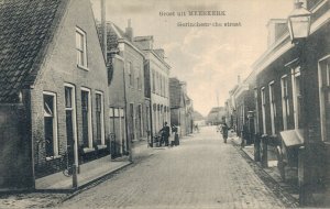 Netherlands Meerkerk Gorinchemsche Straat Vintage Postcard 07.78