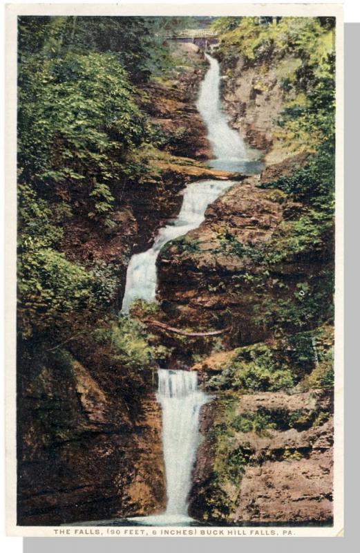 Striking Buck Hill Falls, Penn/PA Postcard, The Falls