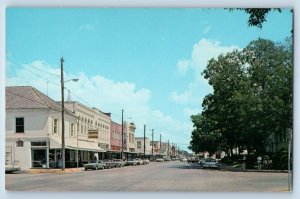 Seguin Texas TX Postcard Main Street Gateway Home Lutheran College Starcke c1960