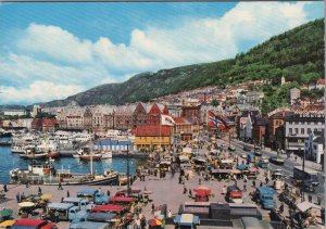 Norway Postcard - Bergen, The Market and Bryggen RR17440