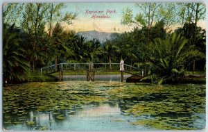 c1910s Honolulu, HI Kapiolani Park Swamp Bridge Nichols Hawaii Territory TH A188
