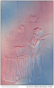 Valentine's Day Cupid Forging Heart 1908