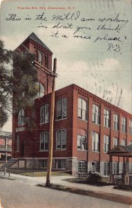 AMSTERDAM NEW YORK NY~FOWNES SILK MILL~1908 POSTCARD