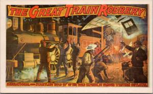 The Great Train Robbery A.H. Woods Repro Card D40