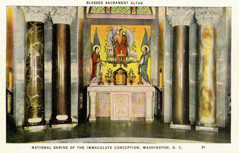 DC - Washington. Nat'l Shrine of the Immaculate Conception. Blessed Sacrament...