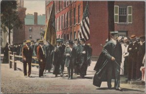 Postcard Commencement Exercises Yale University New Haven CT