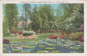 Famous Lily Ponds Tower Grove Park Saint Louis Missouri 1932