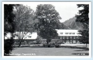 RPPC TAPOCO, North Carolina NC ~ Roadside TAPOCO LODGE Graham County Postcard
