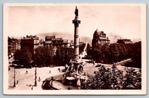 1938  Marseille  France  La Fontaine Cantini   Postcard