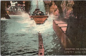 Postcard AMUSEMENT PARK SCENE Coney Island New York NY AI4179