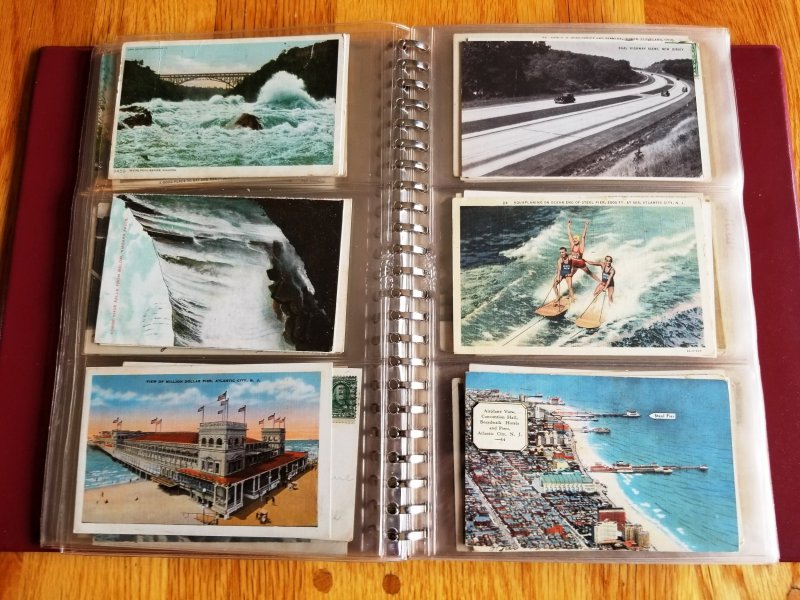 162 Vintage Post Cards in Post Card Album # 3