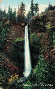 USA Latourell Falls on the O.R & N. Vintage Postcard 07.05
