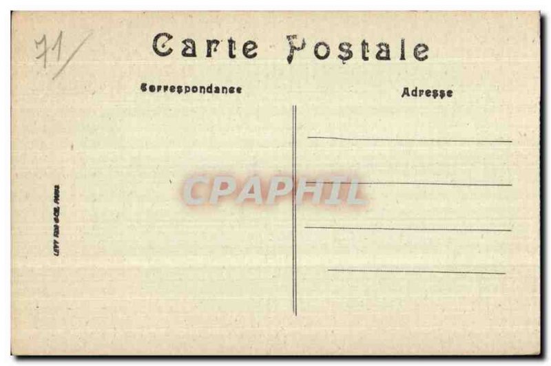 Old Postcard Autun General view (south side)