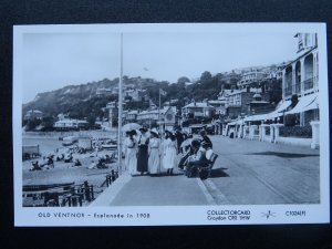 Isle of Wight OLD VENTNOR Esplanade 1908 RP Postcard by Pamlin C1024F