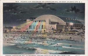 New Jersey Atlantic City Atlantic City Auditorium And Convention Hall By Night
