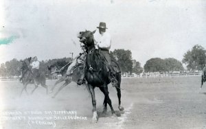 1910s Leonard Stroud Tipperary Rodeo Belle Fourche SD South Dakota RPPC Postcard