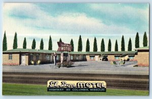 Columbia Missouri Postcard El Don Motel Duncan Hines Exterior View c1954 Vintage