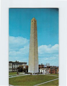 Postcard Bunker Hill Monument, Boston, Massachusetts, USA