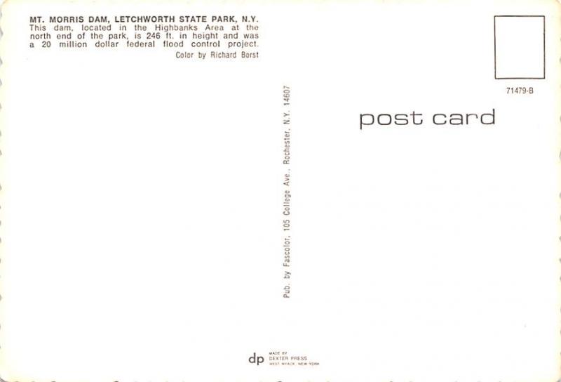 Mount Morris Dam - Letchworth State Park, New York