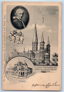 Bonn Germany Postcard General Assembly of German Catholics 1901 Antique