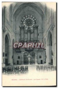 Old Postcard Beziers Cathedral St Nazaire The Organs